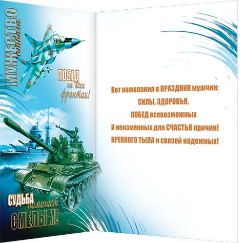 С днем защитника отечества. Судьба помогает смелым