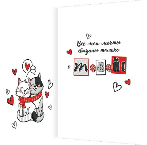 Дарю тому, кого ЛЮ... Котик и кошечка