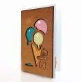 Деревянная открытка Мороженка