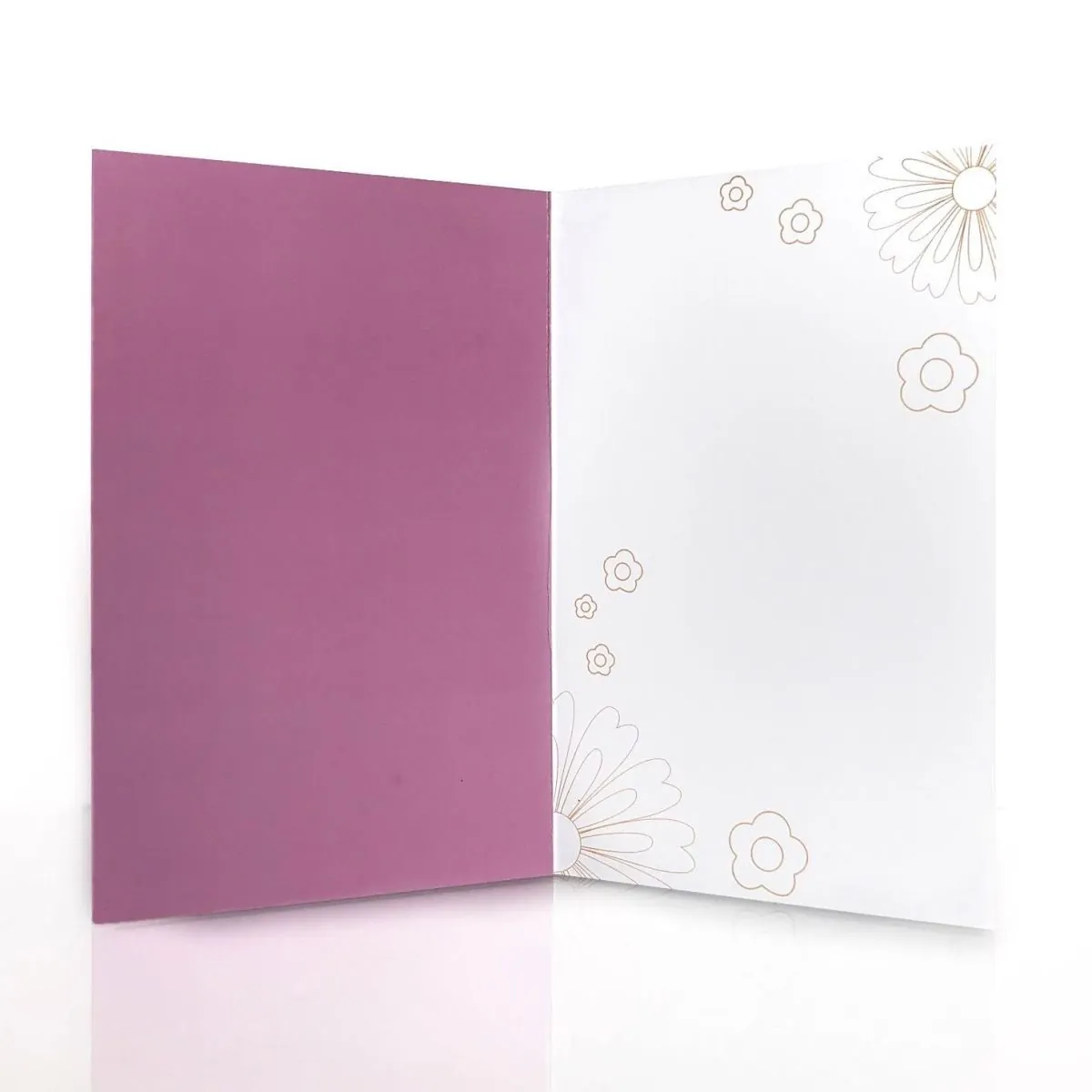 Деревянная открытка Цветы