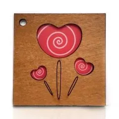 Мини-открытка Три леденца